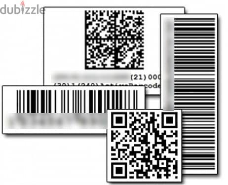 بكر باركود ستيكر حرارى barcode label مقاسات متعددة 7