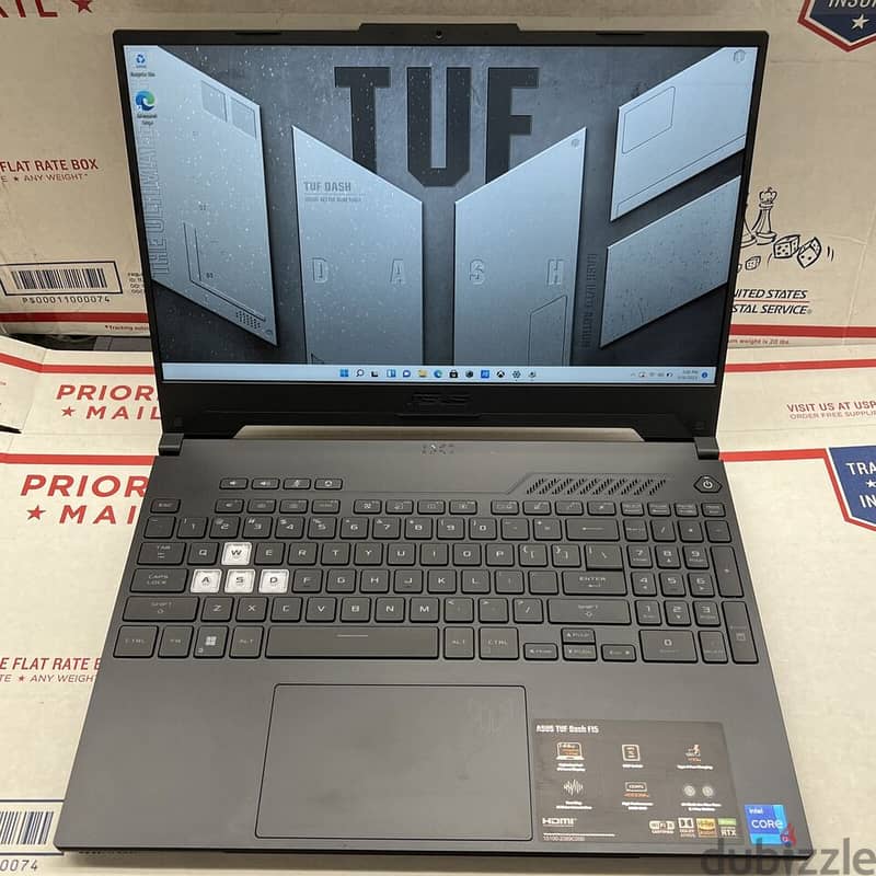 Gaming ASUS TUF Dash F15 15.6" (512GB, i7-12650H, 16GB, RTX 3060, 0