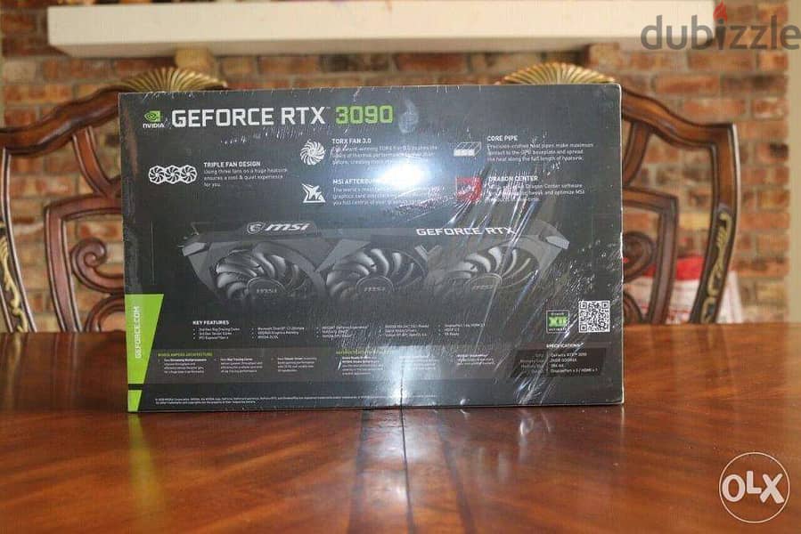 NEW !!SEALED MSI GeForce RTX 3090 Ventus 3X OC 24GB 1