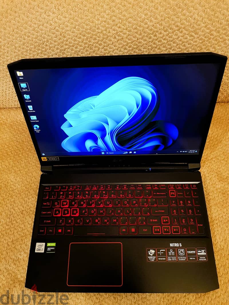 Gaming Laptop - Acer Nitro- Intel Core i7- Ram 16GB- قيمنق لابتوب أيسر 0