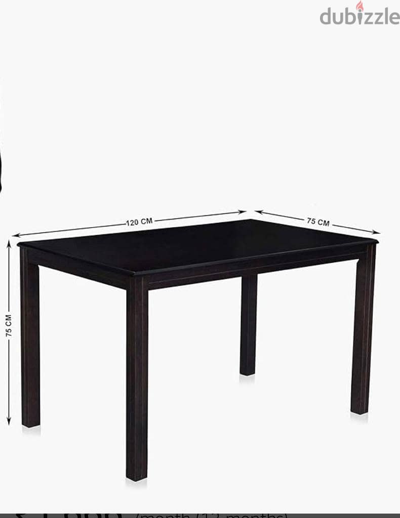 75 cm dining table and desk legs Set of 4