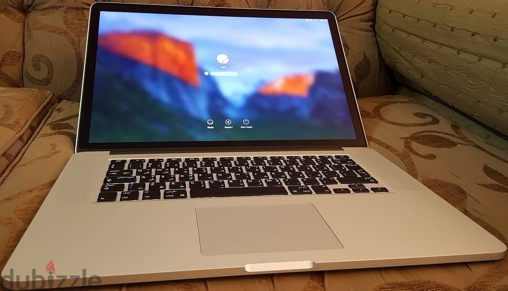 Retina Mac Book Pro-Intel Core i7 Pro-  8GB+ SSD 256-ريتينا ماك كور i7 4