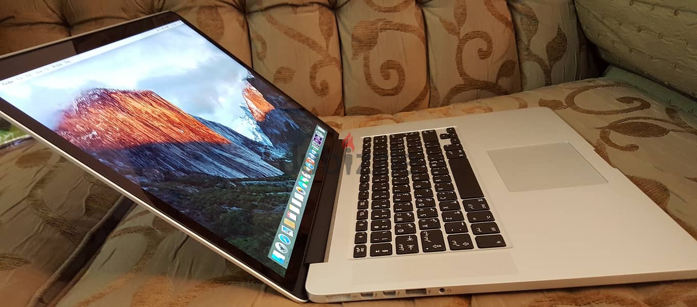 Retina Mac Book Pro-Intel Core i7 Pro-  8GB+ SSD 256-ريتينا ماك كور i7 6