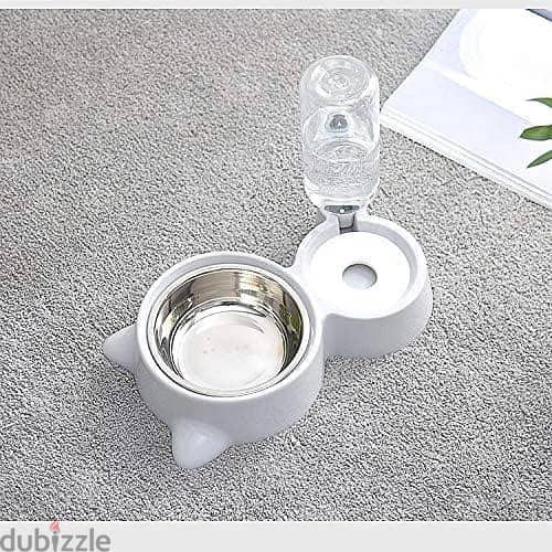 Cat Bowl Dog Water Feeder Bowl Cat Kitten Drinking Fountain Food Dish 1