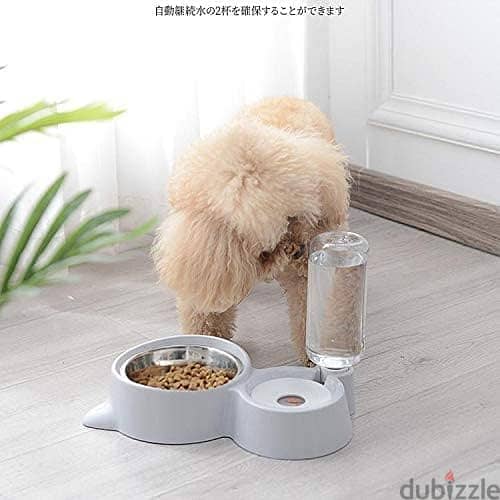 Cat Bowl Dog Water Feeder Bowl Cat Kitten Drinking Fountain Food Dish 2