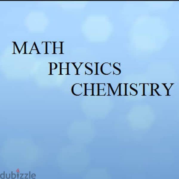 Tutor for physics chemistry and mathematics 1