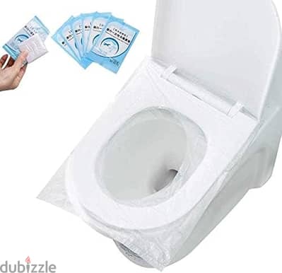 Monico 50 PCS Travel Disposable Toilet Seat Cover Antibacterial Water