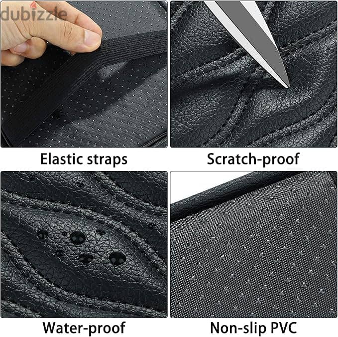 SHOWAY Auto Center Console Cover Pad Universal Fit for SUV/Truck/Car, 4