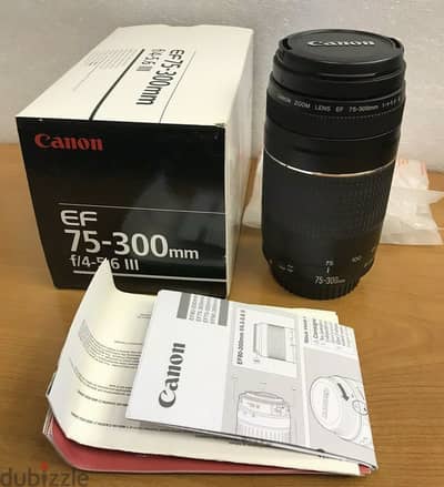 CANON EF 75-300MM F/4-5.6 III USM LENS