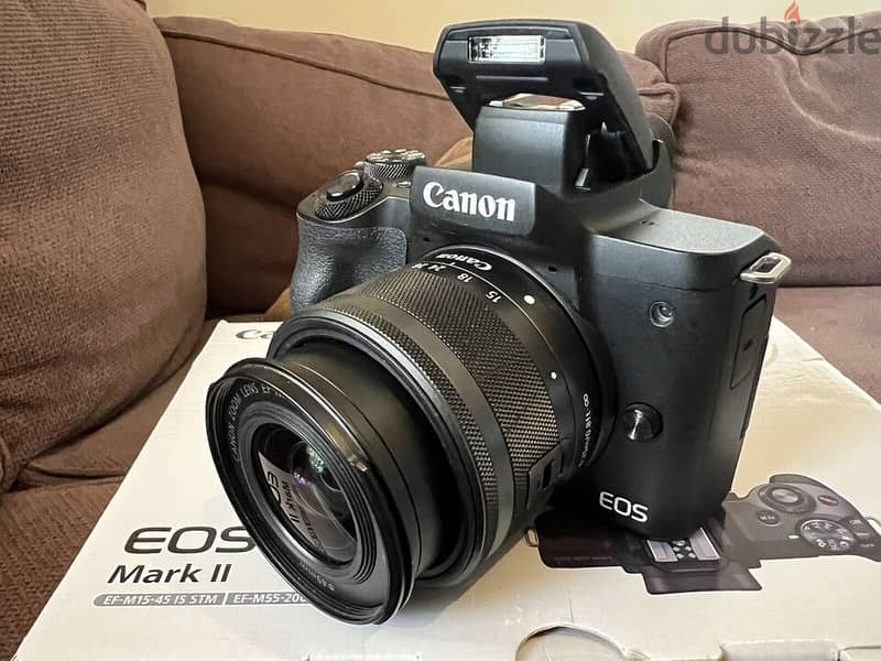 Canon E O S M 50 Mark II Mirrorless 15-45mm Lens (Black) 0