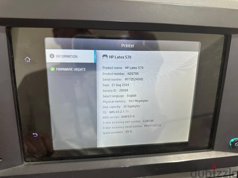 HP Latex-570 Large Format Color Printer (USED but Very Good Condition) 4