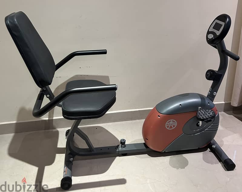 Exercise bike with back support 0