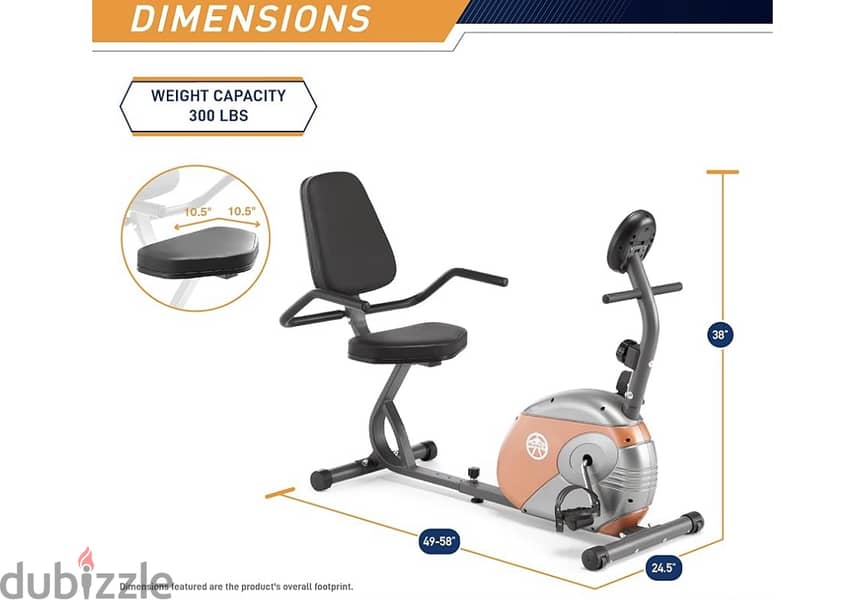 Exercise bike with back support 2