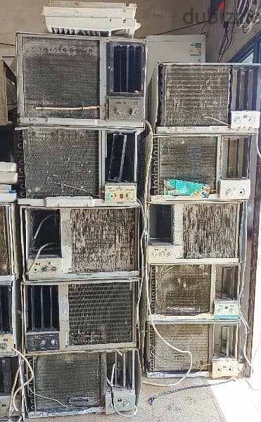 “High-Demand Bulk Lot of Used Window Air Conditioning Units -