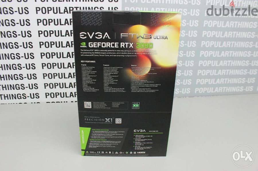 SEALED EVGA NVIDIA GeForce RTX 3090 24GB FTW3 Ultra GDDR6X 2