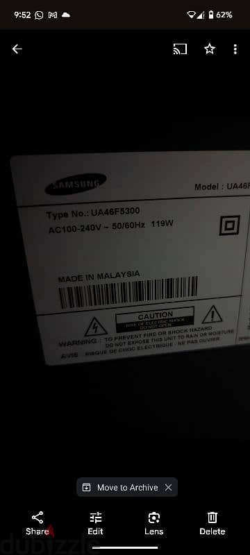 Samsung smart tv46 3