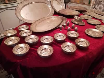 1930s-1940s Persian 875 Silver tableware set