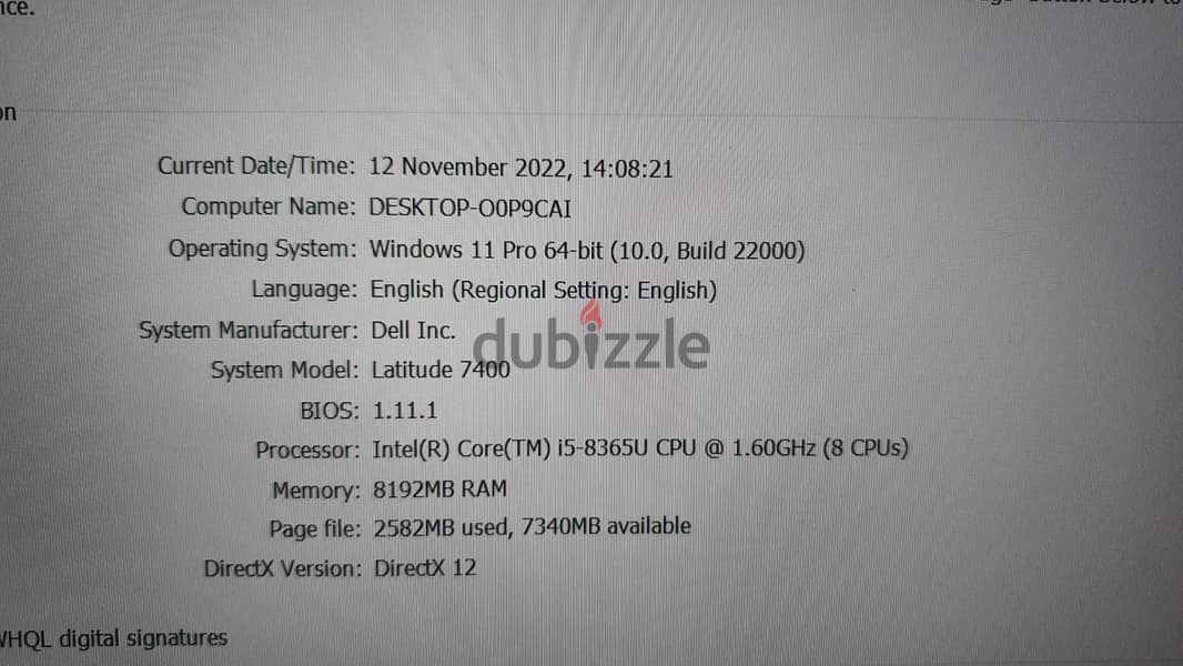 Dell Latitude e7400, i5 8th Generation,Ram:8GB+Hard Disk:256 Gb ssd 5