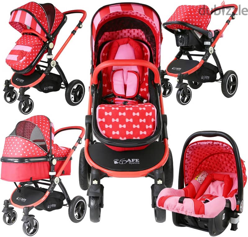 Romp & Roost - LUXE Flight Single or Double Stroller including the Ha 0