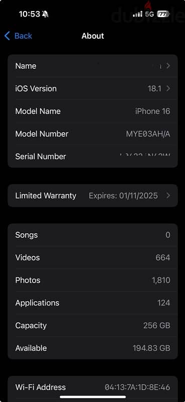 iphone 16 256gb Blue ( Ultramarine ) 6