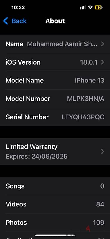 iPhone 13 128gb fix rate 1700 2