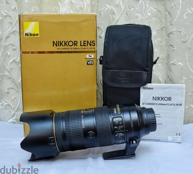 Lens NIKON 70-200mm F/2.8E FL ED VR Nano Crystal 0