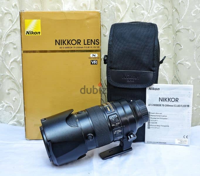 Lens NIKON 70-200mm F/2.8E FL ED VR Nano Crystal 1