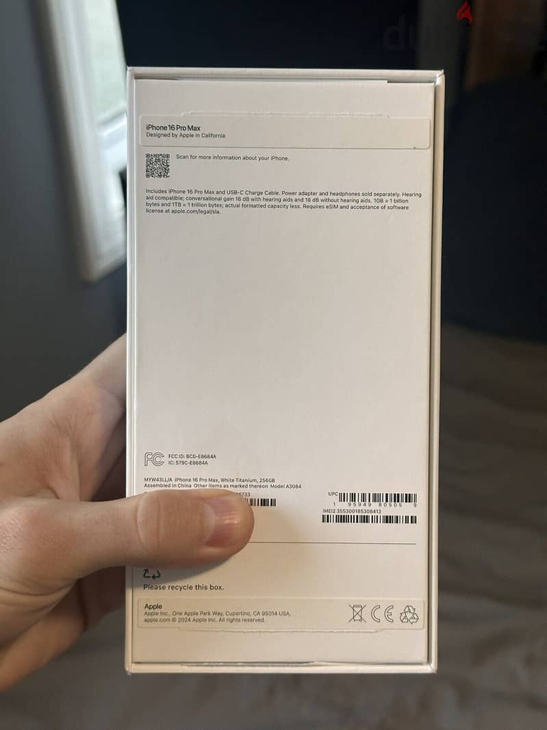 iPhone 16 Pro Max - 256 GB - White Titanium ‪+1 (682) 280‑4337‬ 2