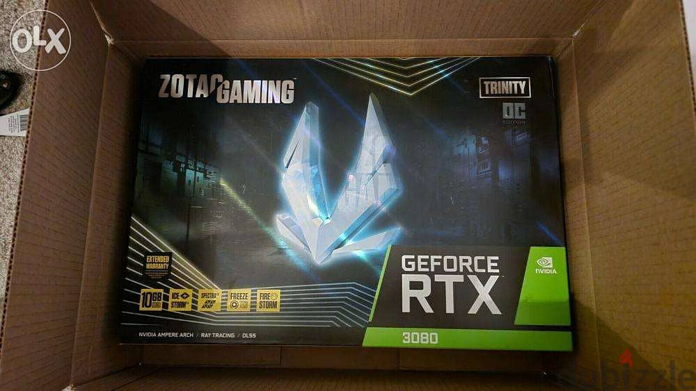 NEW  ZOTAC GeForce 3080 RTX Trinity OC 10GB LHR 0