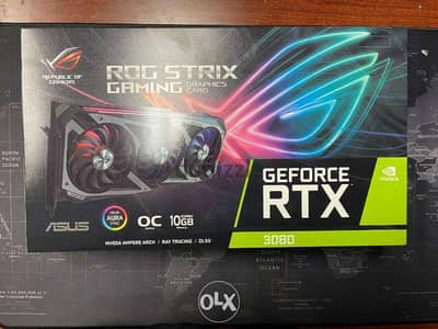 NEW (NON-LHR) ASUS ROG Strix GeForce RTX 3080 OC Edition