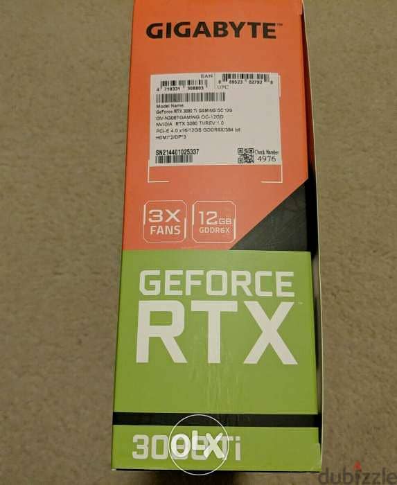 NEW GIGABYTE GeForce RTX 3080 Ti Gaming 3