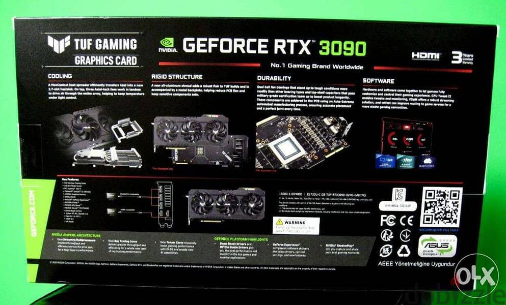 NEW ASUS TUF Gaming GeForce RTX 3090 OC Edition 24GB 1