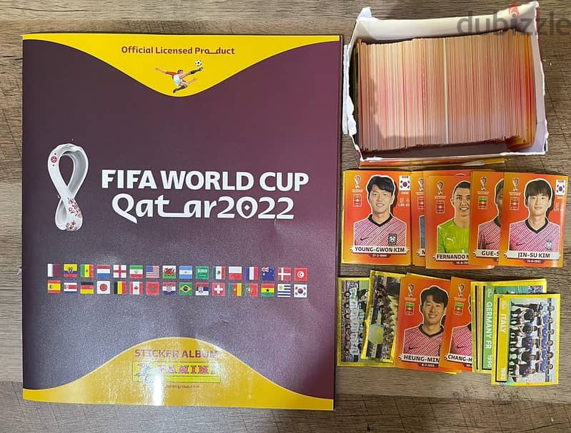 WORLD CUP STICKER ALBUM WITH COMPLETE 637 STICKERS 0