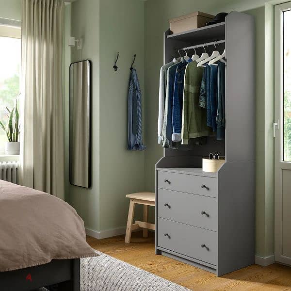 HAUGA Wardrobe with 40% Discount – Versatile Storage, Safety Fitting 3