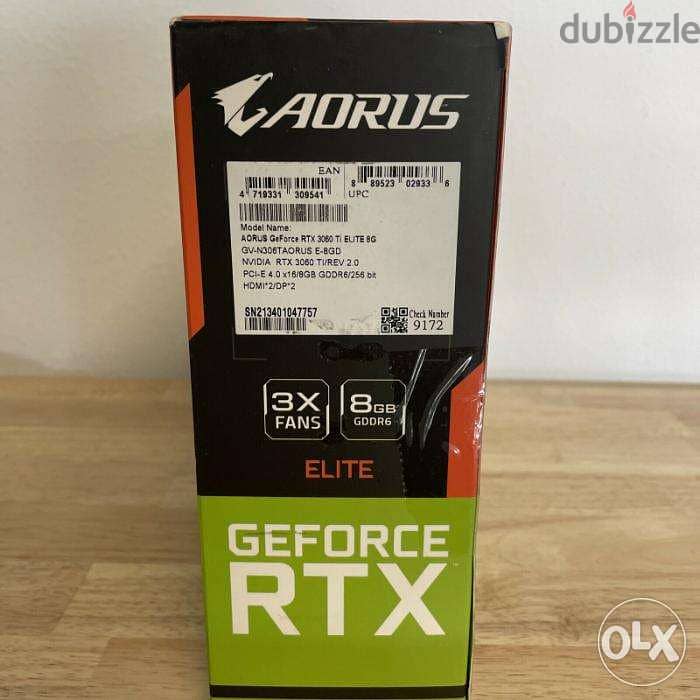 NEW Gigabyte - Nvidia GeForce RTX 3060 Ti Aorus Eagle 8G 1