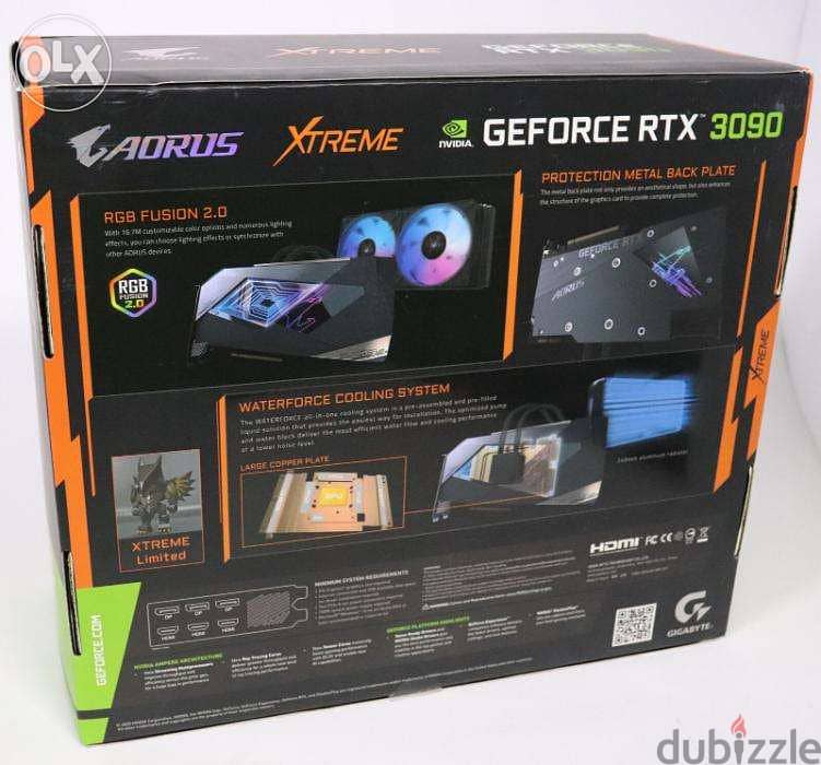 NEW Gigabyte Aorus Xtreme Waterforce NVIDIA GeForce RTX 3090 1