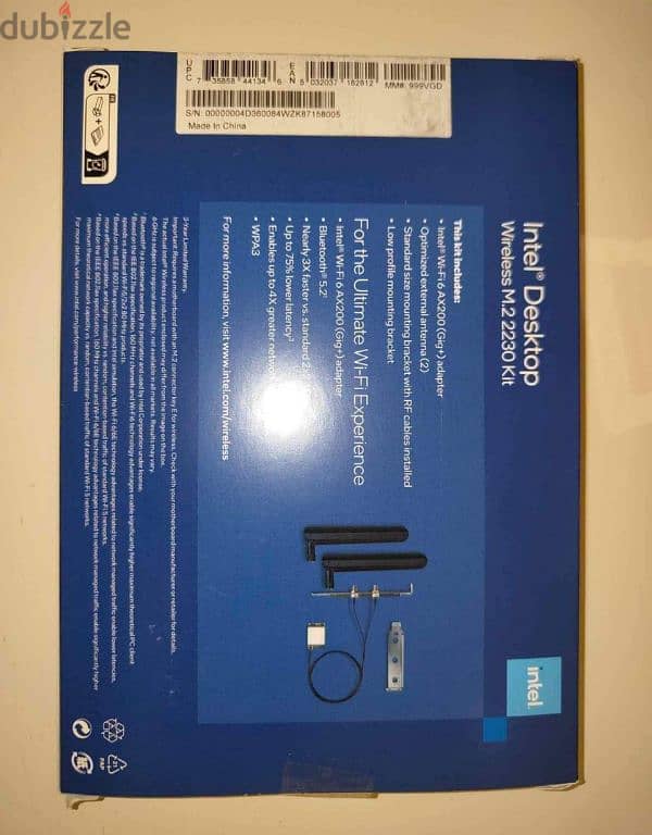 unopened box of Intel wifi 6 m. 2 card 1