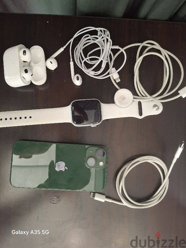 iphone 13mini 256GB and watch series 8 and air ports 3rd generation. 1