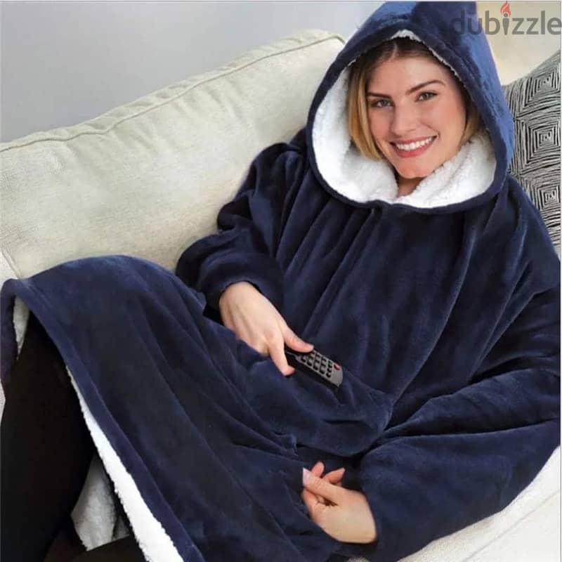 Blanket Hoodie Sweatshirt Oversized TV Blanket Wearable Blanket Super 0