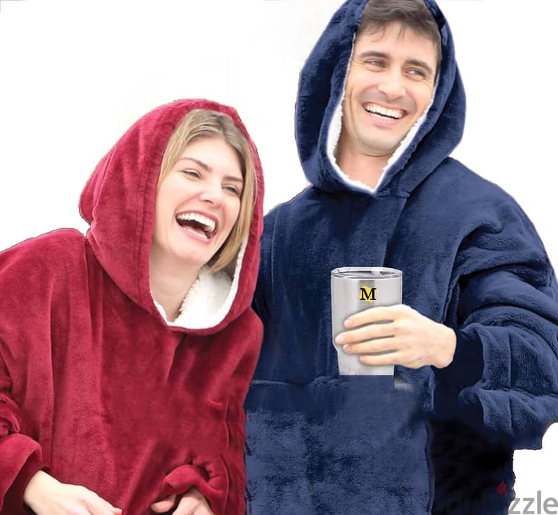 Blanket Hoodie Sweatshirt Oversized TV Blanket Wearable Blanket Super 1