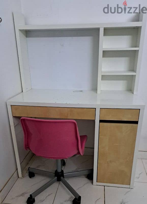 (urgent) (moveout) ikea study desk + chair (used) 0