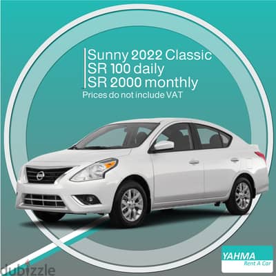 Nissan Sunny 2022 for rent in Al Qatif - Free delivery monthly rental