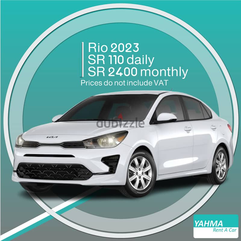 Kia Rio 2023 for rent in Al Qatif - Free delivery for monthly rental 0