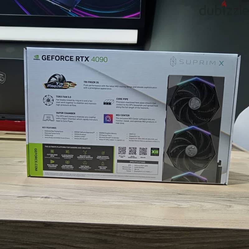 suprim X gpu graphics card GEFORCE RTX 4090 1