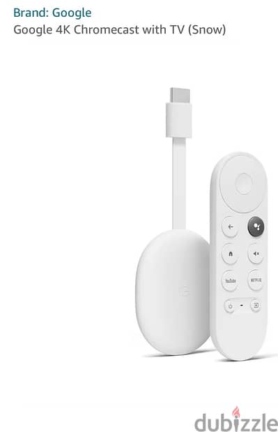 Google 4K Chromecast  (Snow)