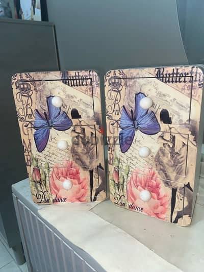 Pair of Jewelry Butterfly Box with three drawers