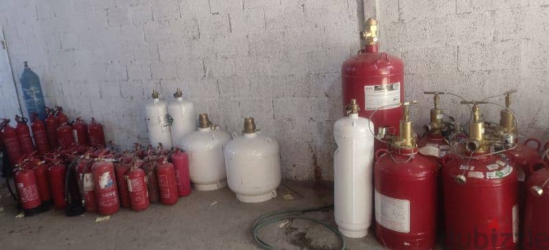 Fire extinguisher cylinder refilling maintenance 9