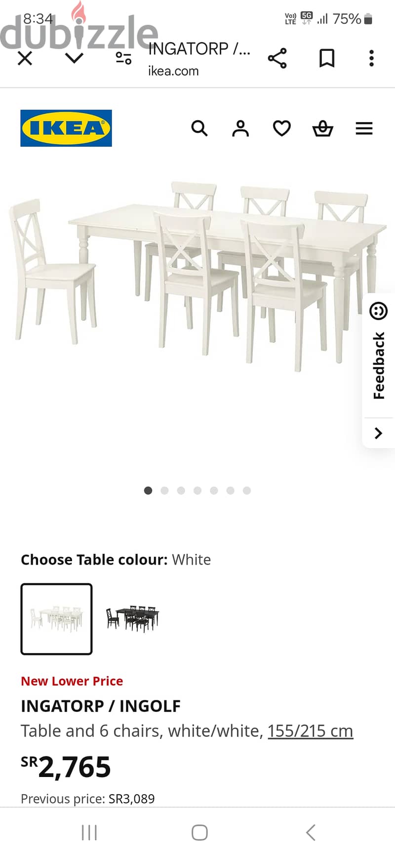 Dining table 6 chairs 3