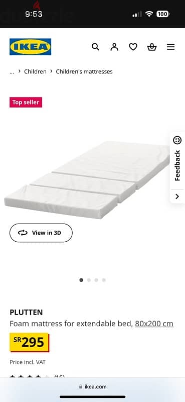 Ikea kids extendable bed 1