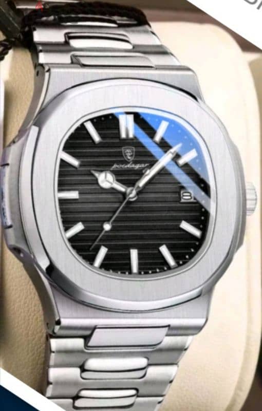 POEDAGAR WATERPROOF STAINLESS STEEL Men's Wristwatch 3